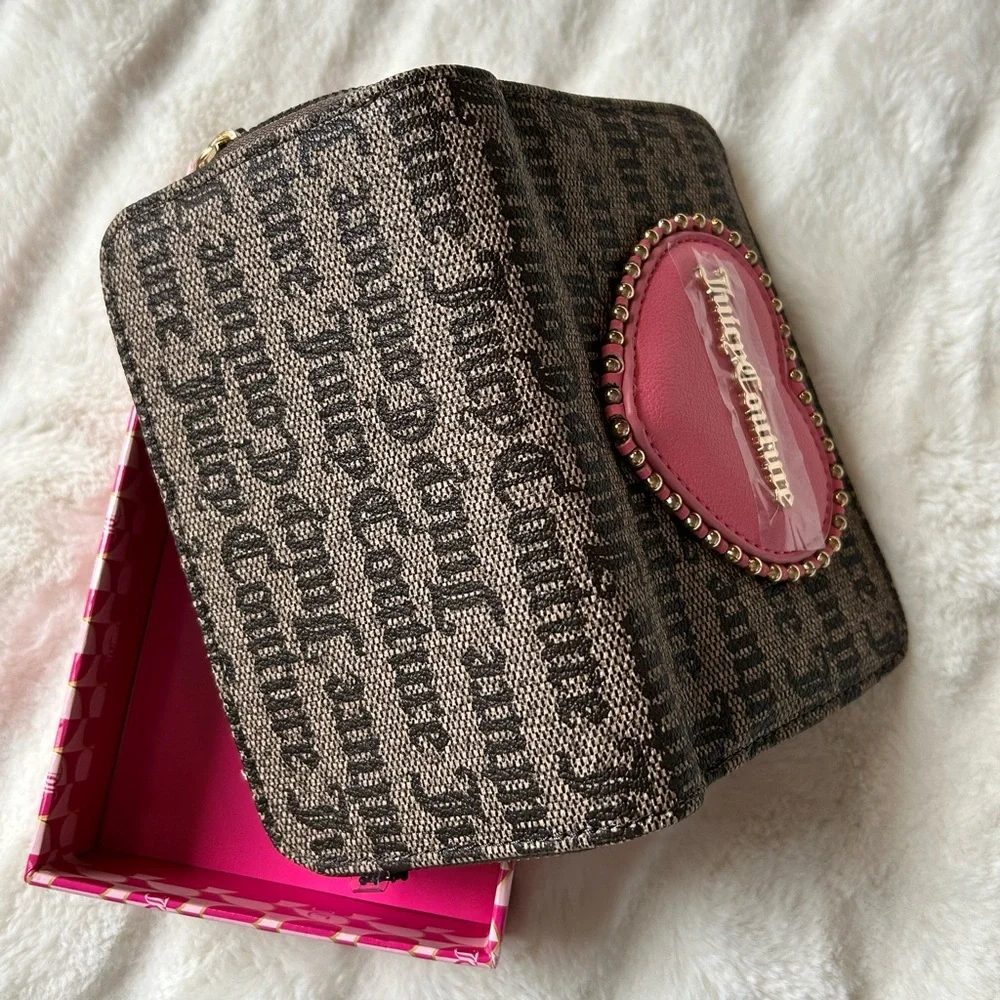 Juicy Couture Love Never Dies Multicompartment Bifold Wallet NIB Y2K Retro